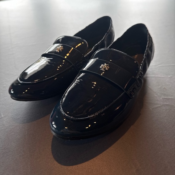 Tory Burch Patent Leather Loafers, Deep Navy | 8M - Picture 7 of 12